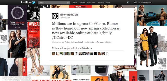 Is the Kenneth Cole tweet the worst ever done by a brand?