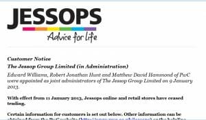 Jessops website goes down